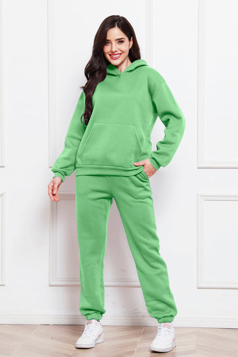'Sarah' Long Sleeve Hoodie and Pants Set - Celes Fashion
